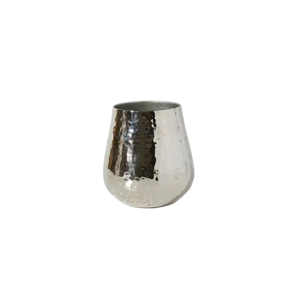 Hux Pot 6"x 6.5" Silver