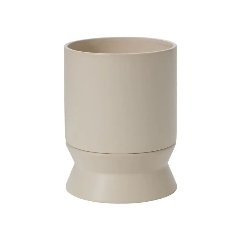 Madison Pot with Saucer 6.75"x 8.75" White