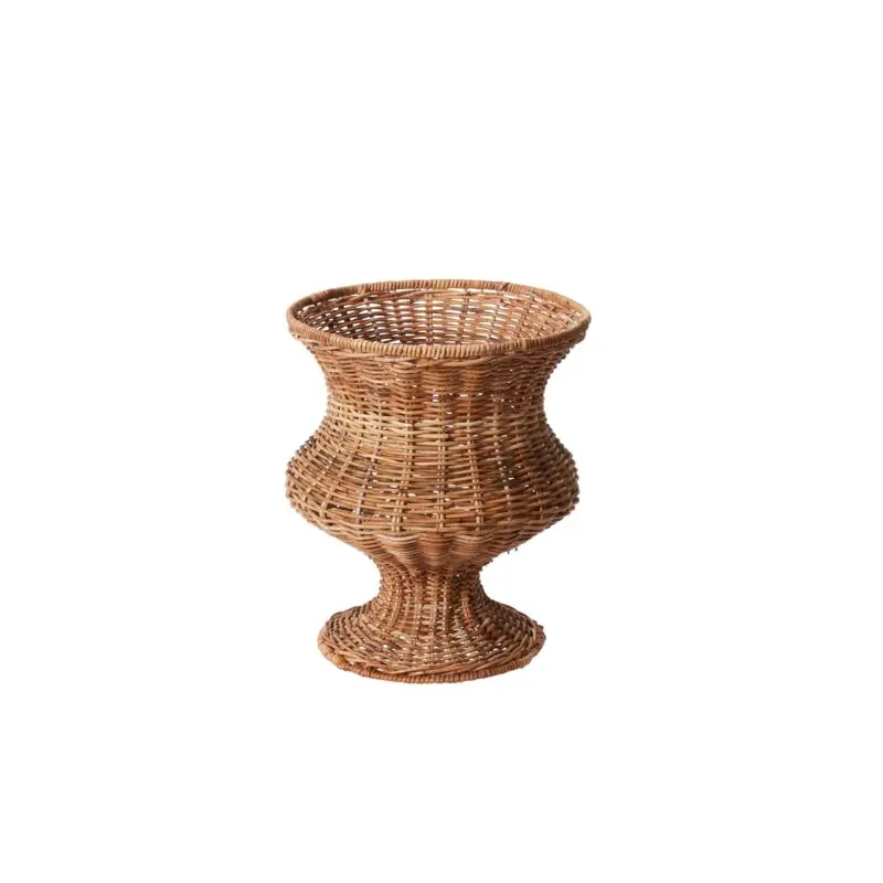 Melita Rattan Urn 12"x 14"