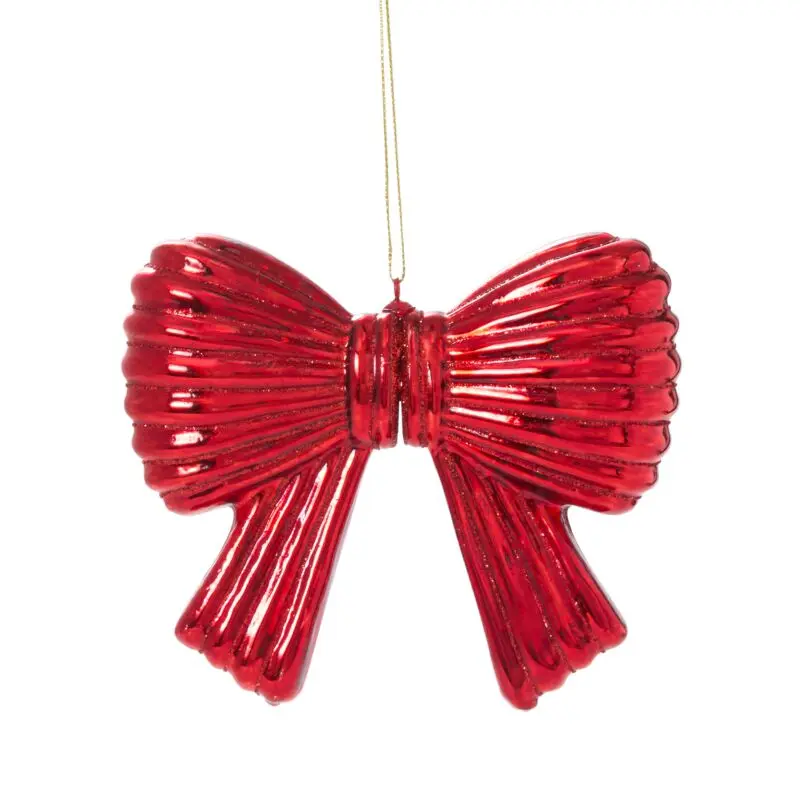Metallic Bow Ornament 5"x 1.5"x 4.75"