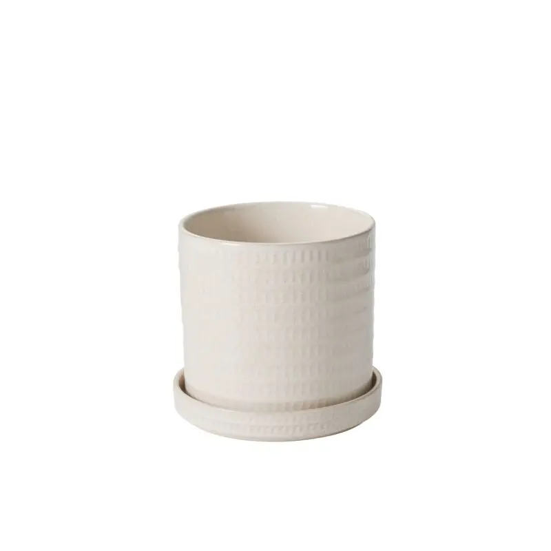 Morse Pot with Saucer 7.75"x 7"