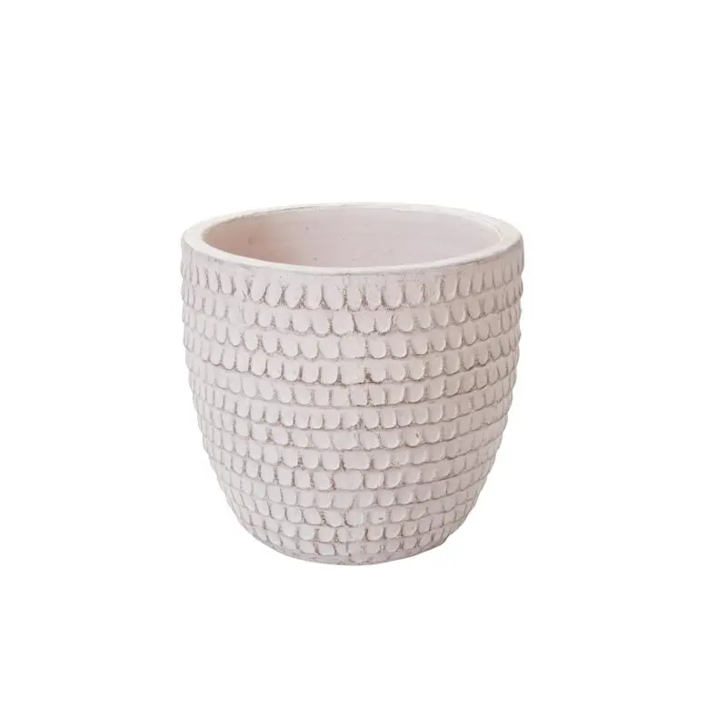 Nellie Pot 16.75"x 15.5" White
