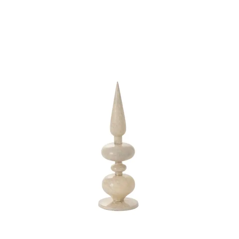 Nottingham Finial 4.5"x 14.5" Off-White