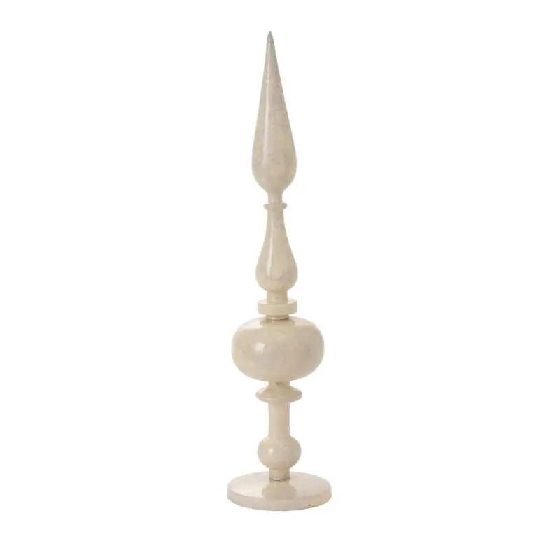 Nottingham Finial 5"x 22.5" Off-White
