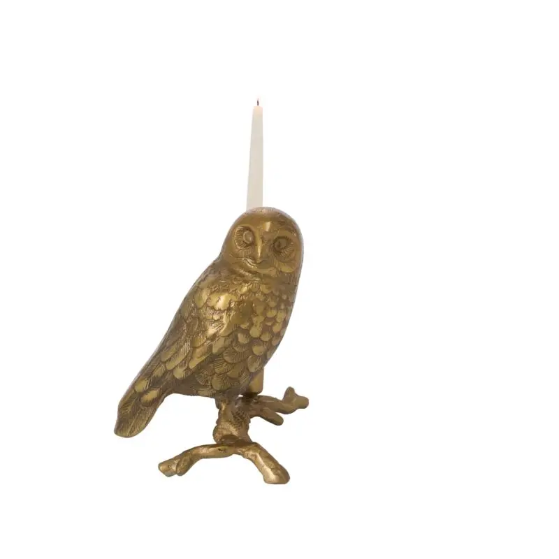 Owl's Watch Candleholder 12.5"x 7.25"x 10"