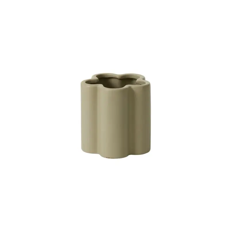 Petal Vase 4"x 4" Light-Green