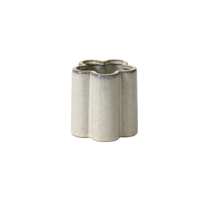 Petal Vase 4"x 4" Off-White