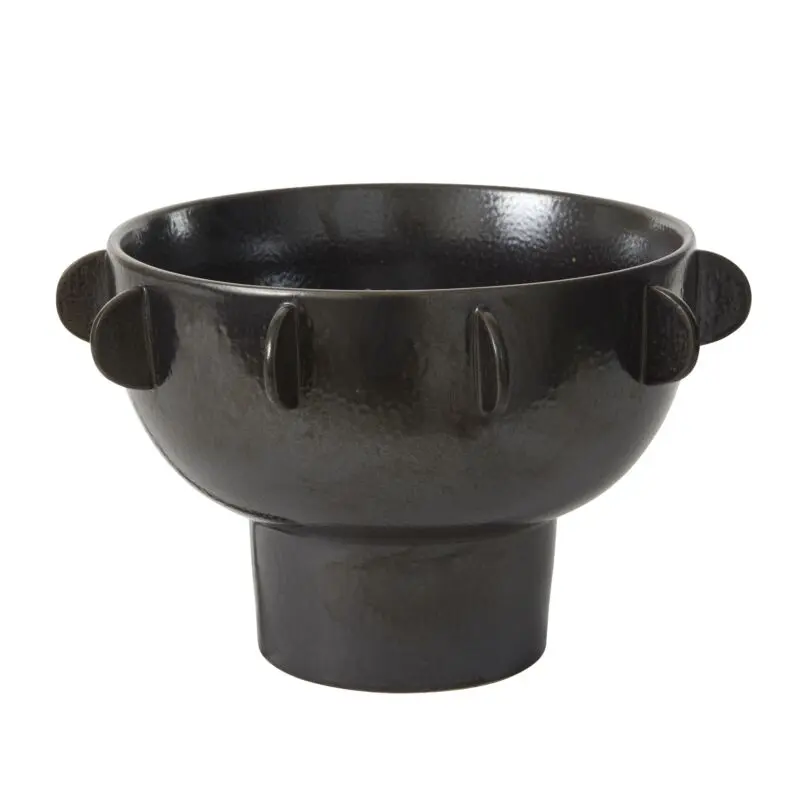 Reverie Footed Bowl 17.75"x 10.25" Black