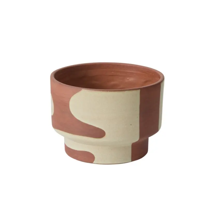 Shanti Pot 7"x 5.25" Off-White