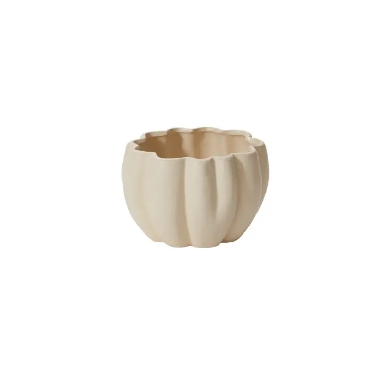 Spiced Pumpkin Pot 5.75"x 4.25" Off-White
