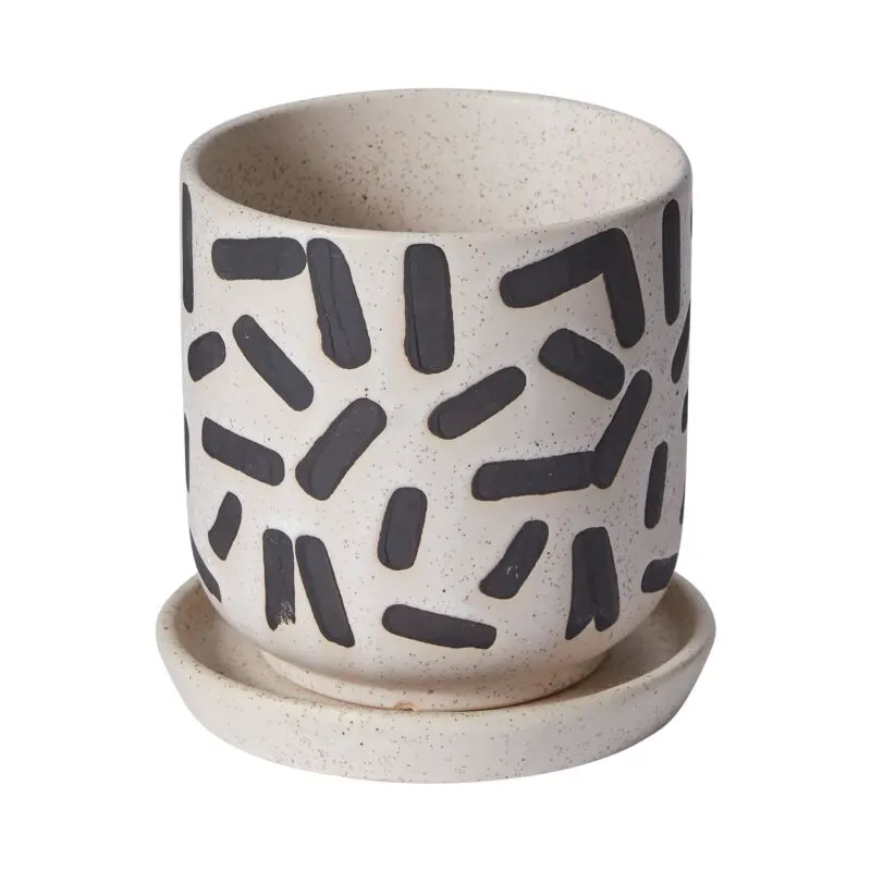 Sundae Pot with Saucer 4.75"x 4.75"