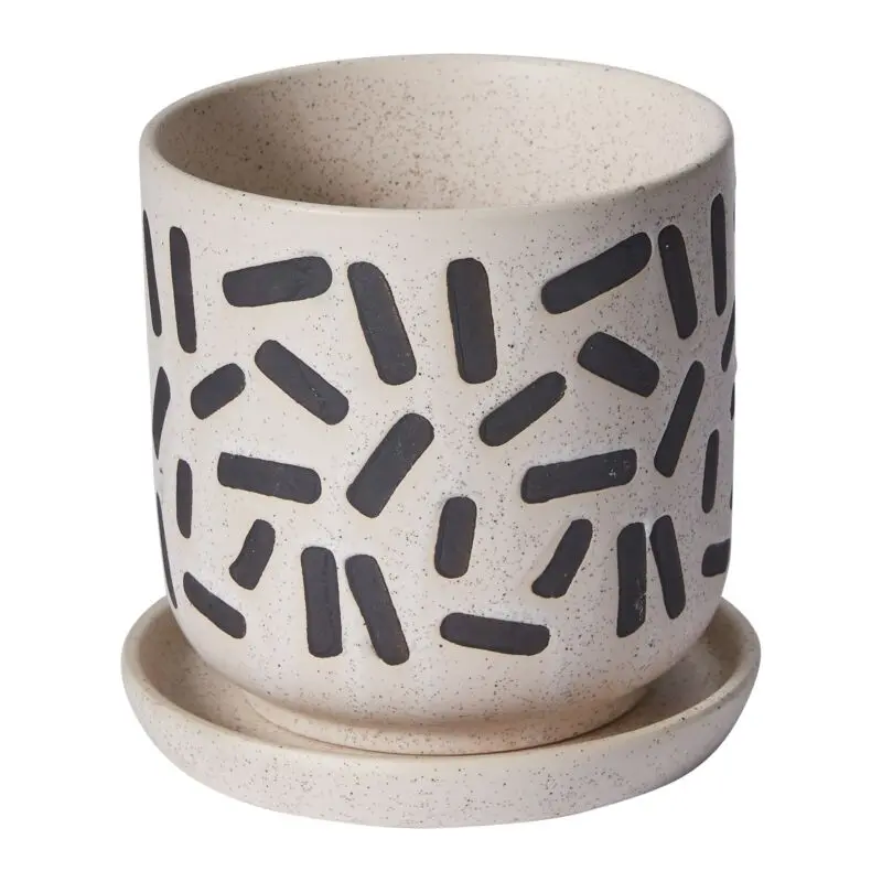 Sundae Pot with Saucer 5.75"x 5.5"