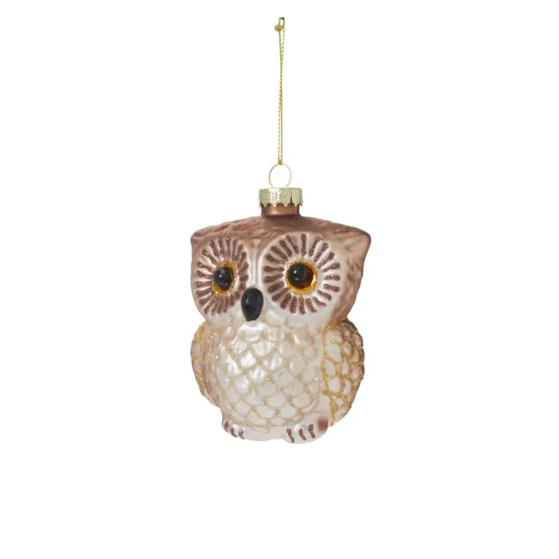 Tawny Owl Ornament 3.25"x 2.5"x 3.5"