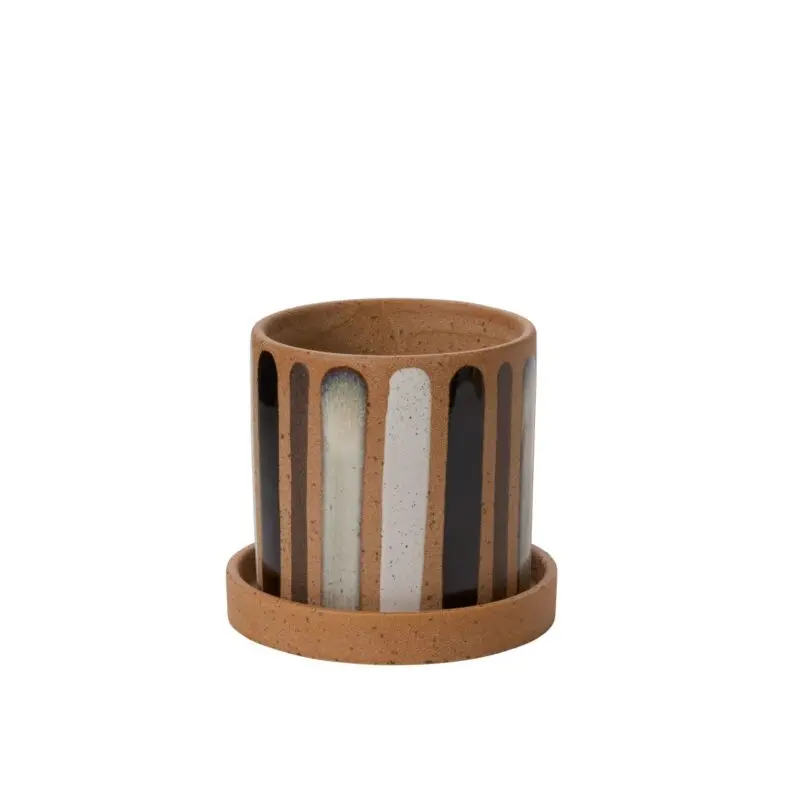 Truman Pot with Saucer 6"x 5.5"