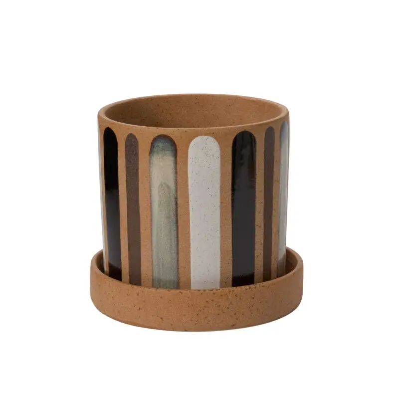 Truman Pot with Saucer 7.75"x 7"