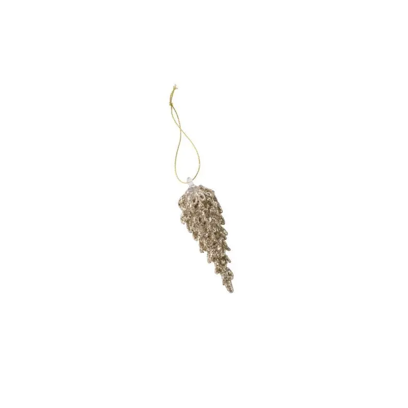 Twinkling Pinecone Ornament 1.25"x 4"