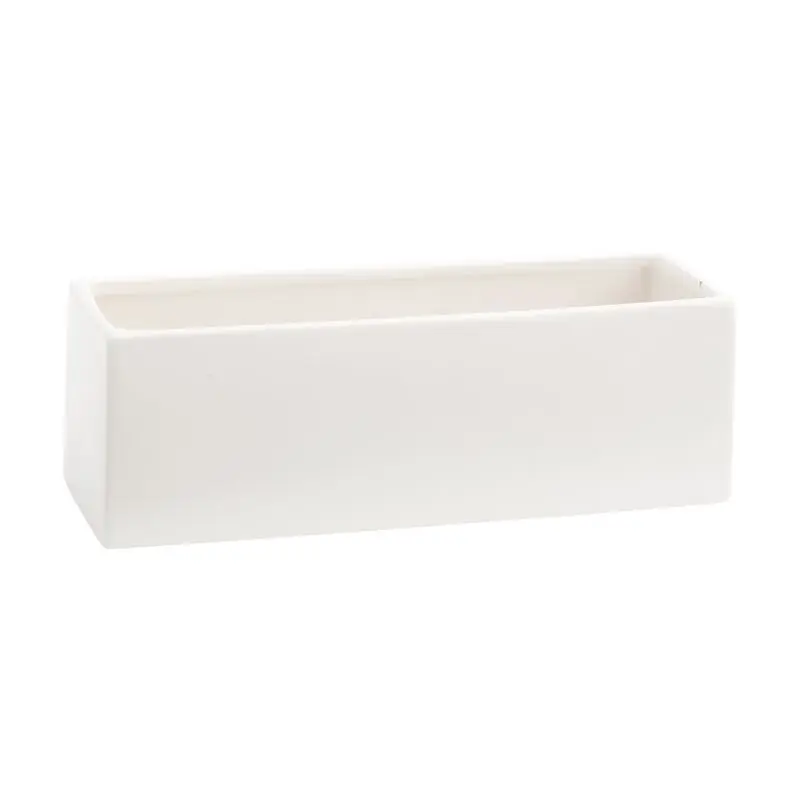 Urban Planter 12"x 4"x 4" Matte-White