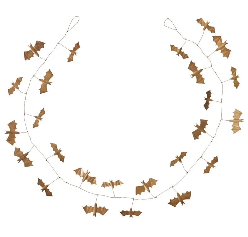 Winged Bat Garland 72"