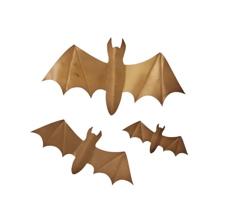 Winged Bat Wall Decor Set of 3 - 4.5"/7"/9.5"