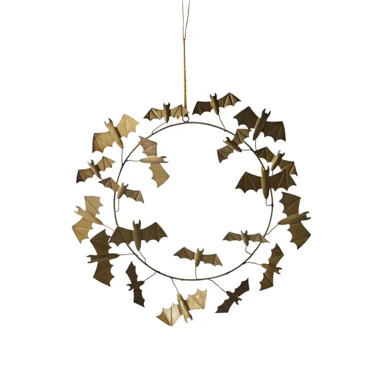 Winged Bat Wreath 15"x 18"