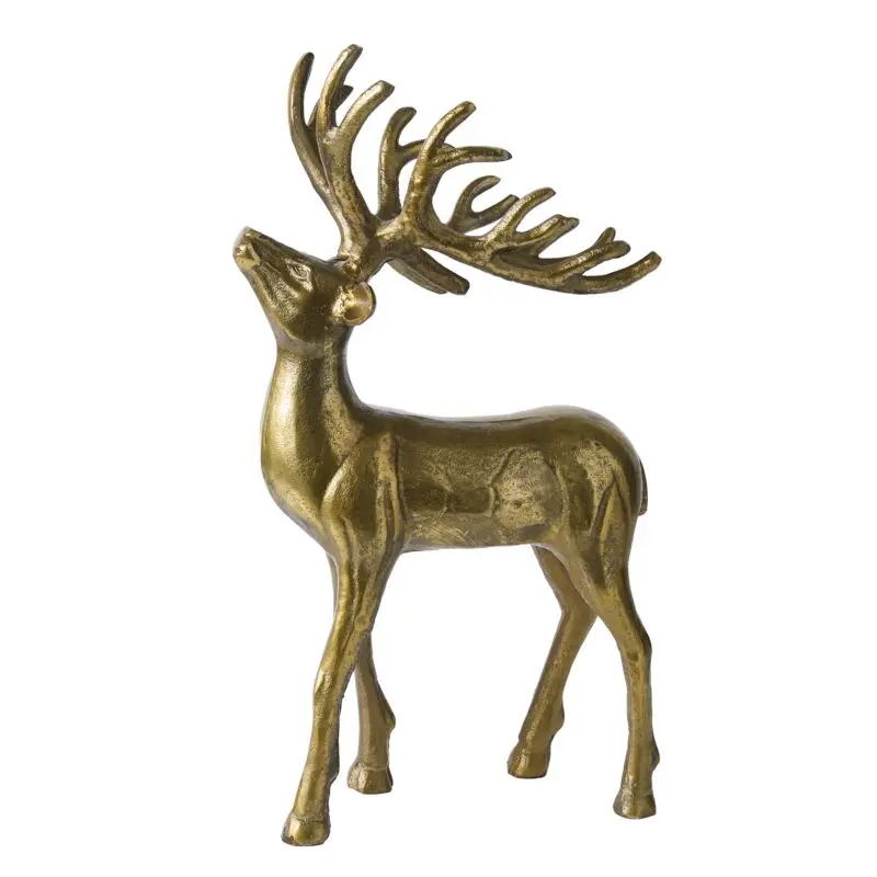 Winter Sleigh Deer 12.5"x 7"x 21"