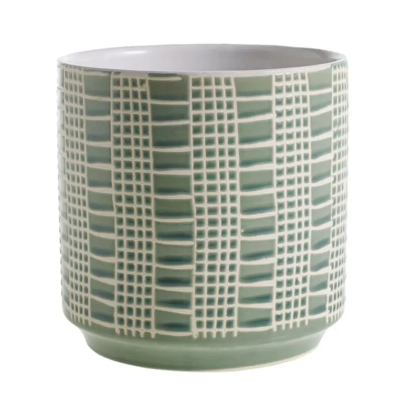 Zati Pot 6.5"x 6.75" Green