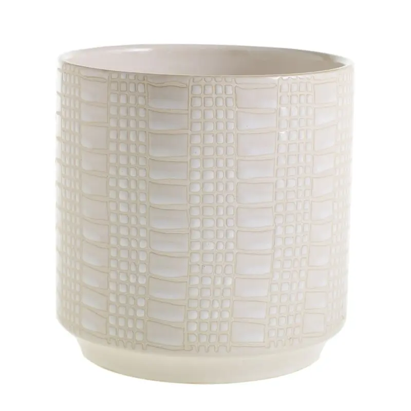 Zati Pot 6.5"x 6.75" Off-White