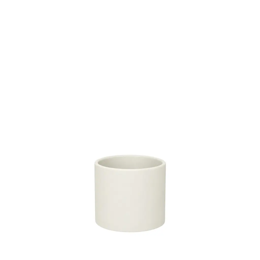Pearce pot round matte off white - 4.75x4"