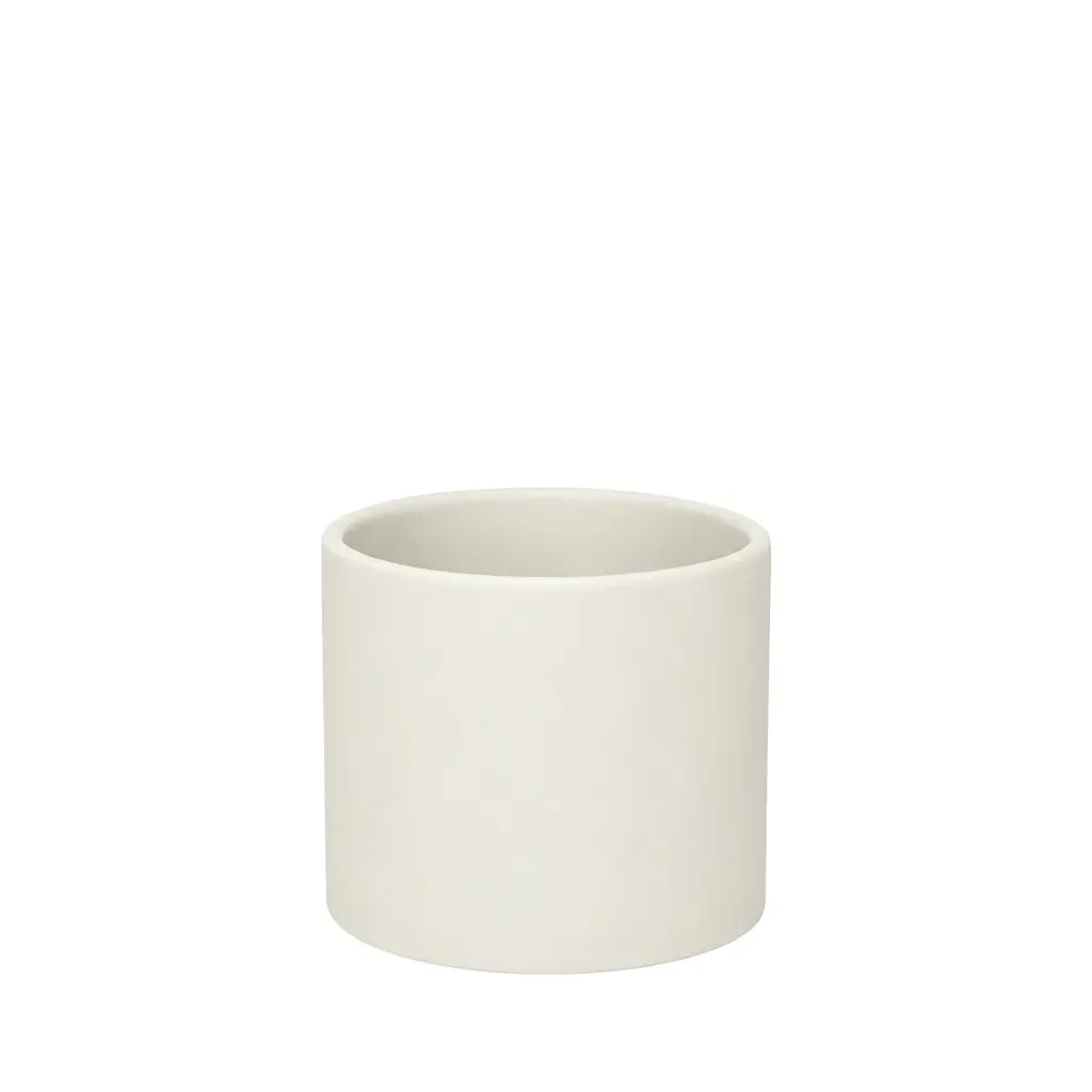 Pearce pot round matte off white - 7x5.75"