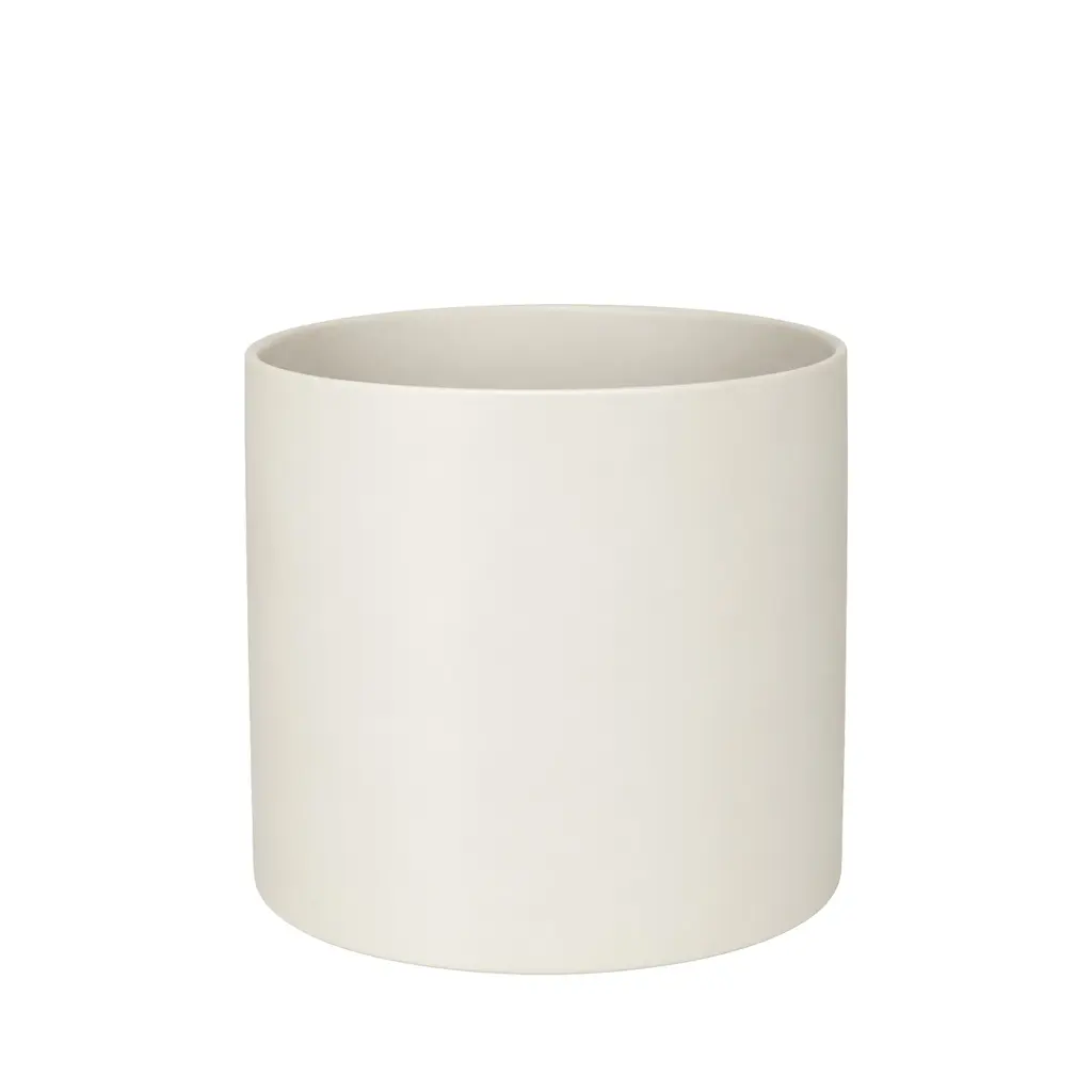 Pearce pot round matte off white - 9x8.5"