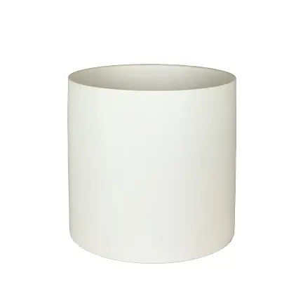 Pearce pot round matte white - 11x10.25"