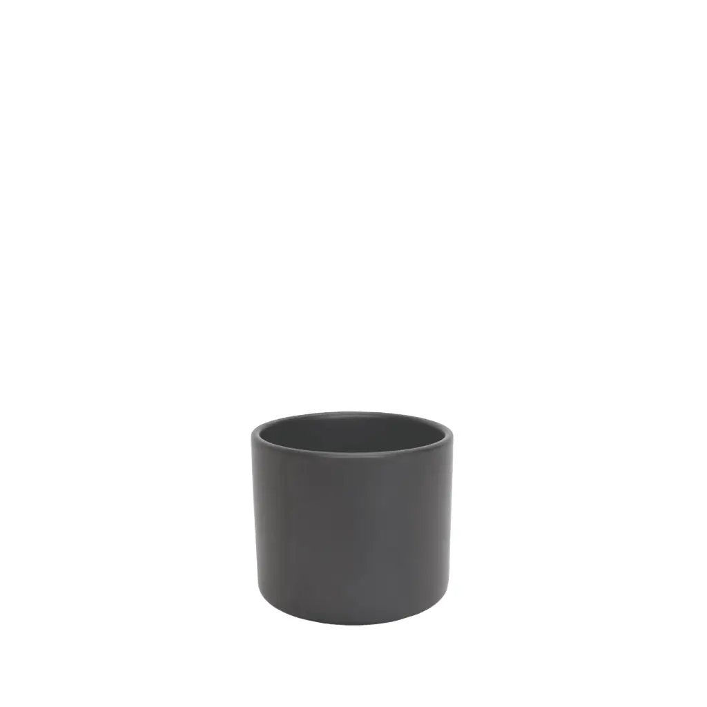 Pearce pot round matte black - 4.75x4"