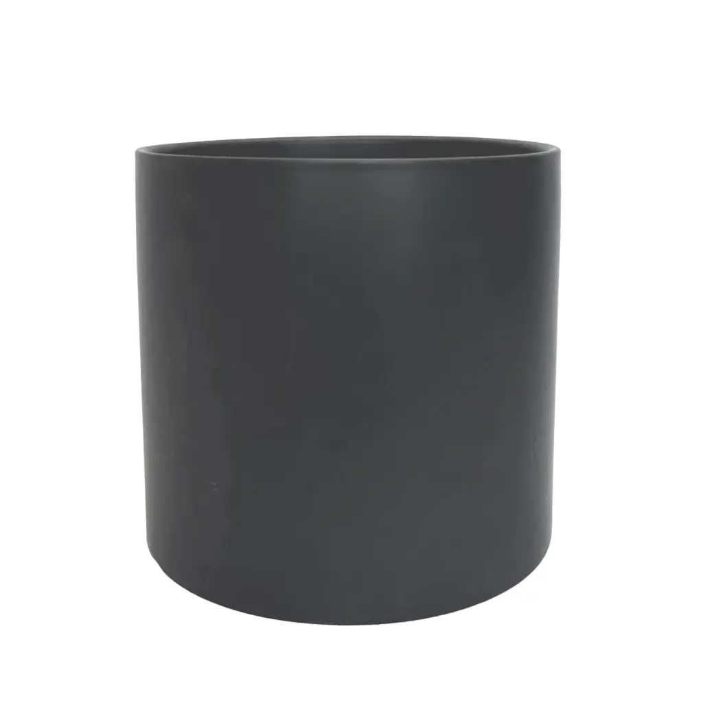 Pearce pot round matte black - 11x10.25"