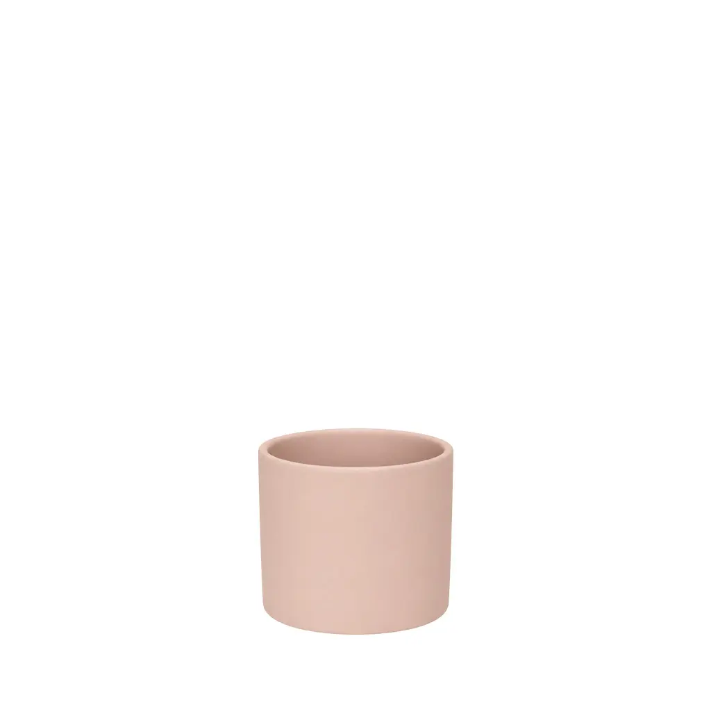 Pearce pot round matte pink - 4.75x4"