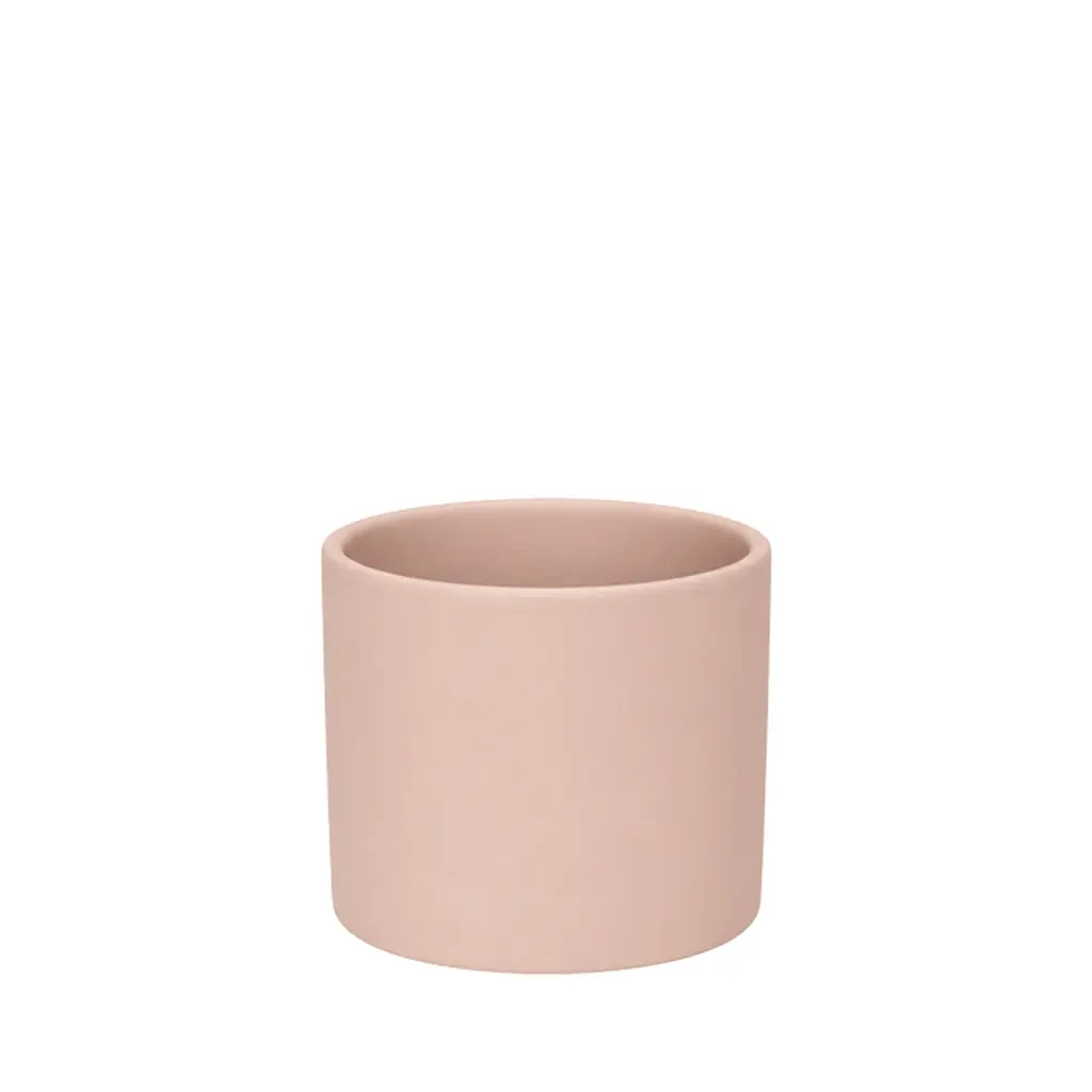 Pearce pot round matte pink - 7x5.75"