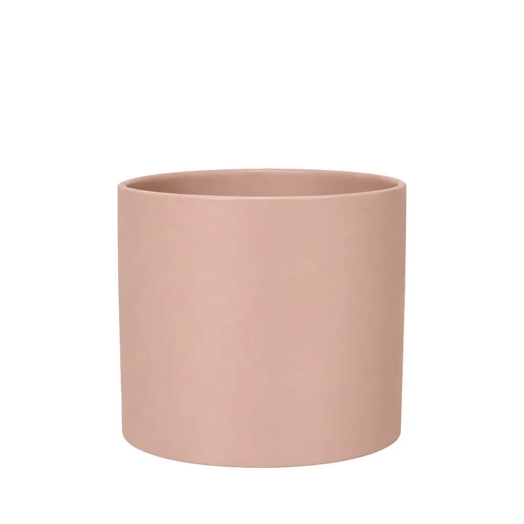Pearce pot round matte pink - 9x8.5"