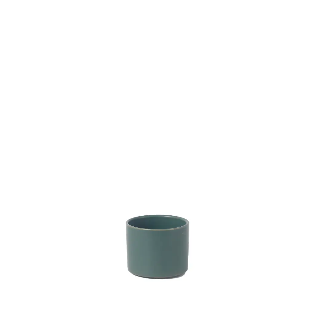 Pearce pot round matte dark green - 4.75x4"