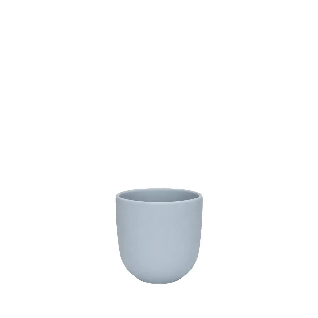 Estie pot round matte blue - 4.75x4.25"