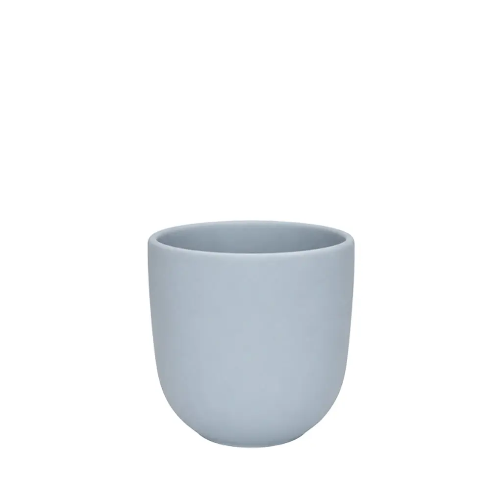Estie pot round matte blue - 6.75x6.25"