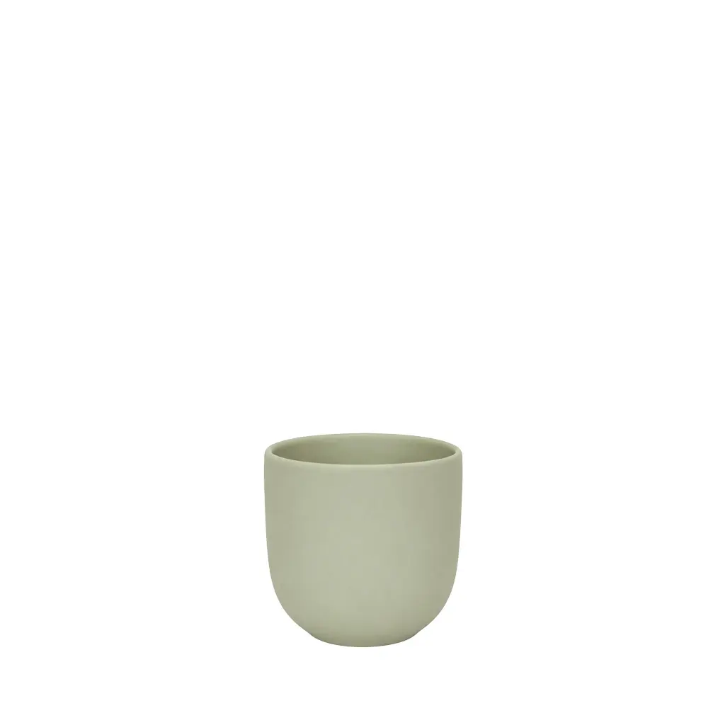 Estie pot round matte green - 4.75x4.25"