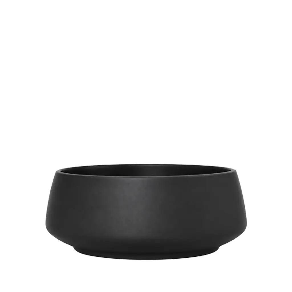 Odette bowl round matte black - 13.75x6"