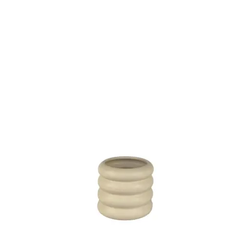 [56167] Wave pot taupe - 5.25x4.25"