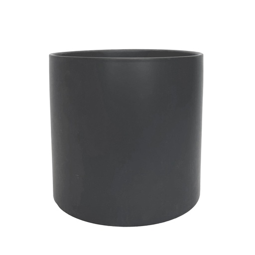 [50254] Atlas pot round matte black - 11x10.25"