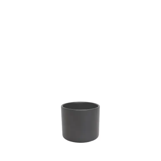 [50245] Atlas pot round matte black - 4.75x4"