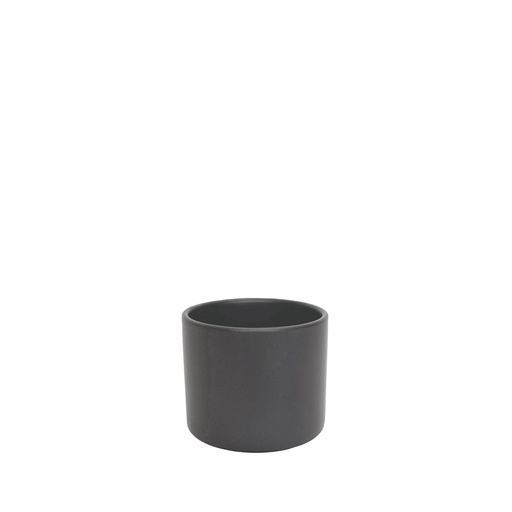 [50245] Atlas pot round matte black - 4.75x4"