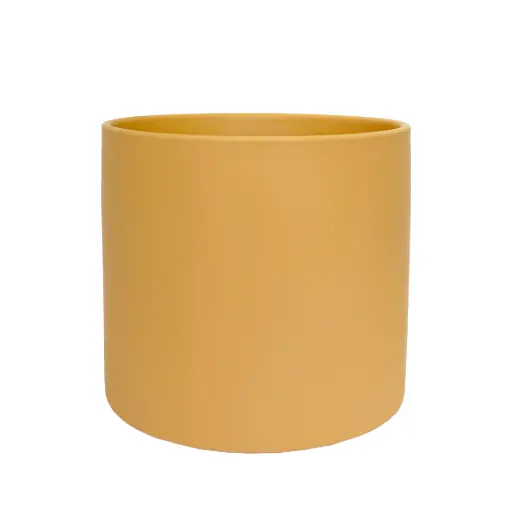 [50471] Atlas pot round matte ochre - 11x10.25"