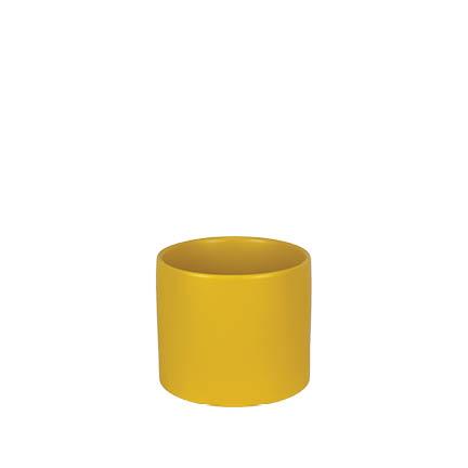 [50249] Atlas pot round matte Ochre - 7x5.75""