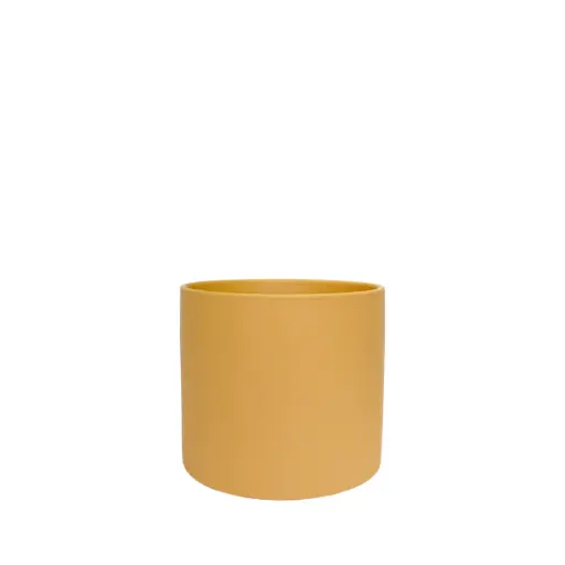 [50249] Atlas pot round matte ochre - 7x5.75""