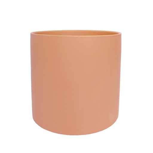 [50470] Atlas pot round matte peach - 11x10.25"