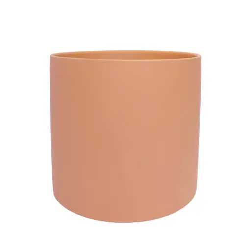 [50470] Atlas pot round matte peach - 11x10.25"